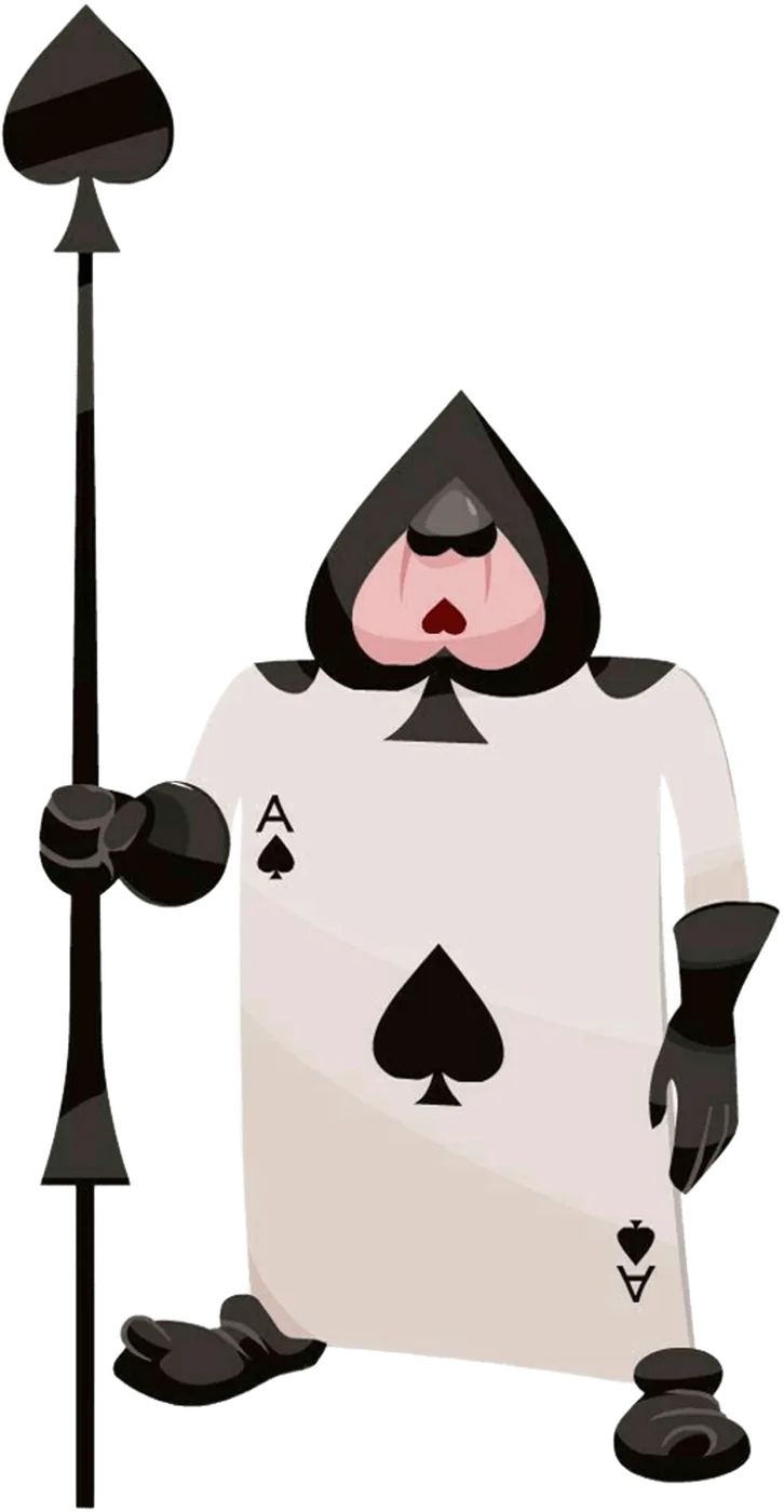 Playing Card Soldier Black