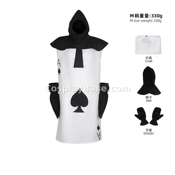 Playing Card Soldier Black Costume