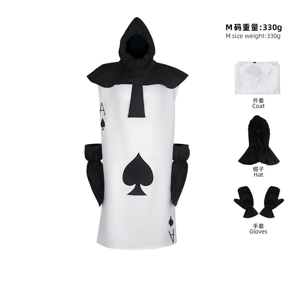 Playing Card Soldier Black Costume