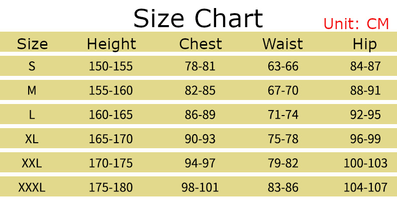 Hifumi Ajitani Costume size chart