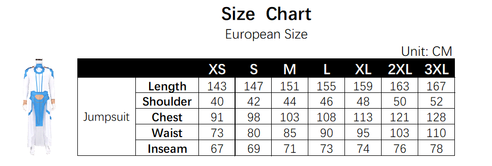 Mark Viltrumite Emperor Costume size chart