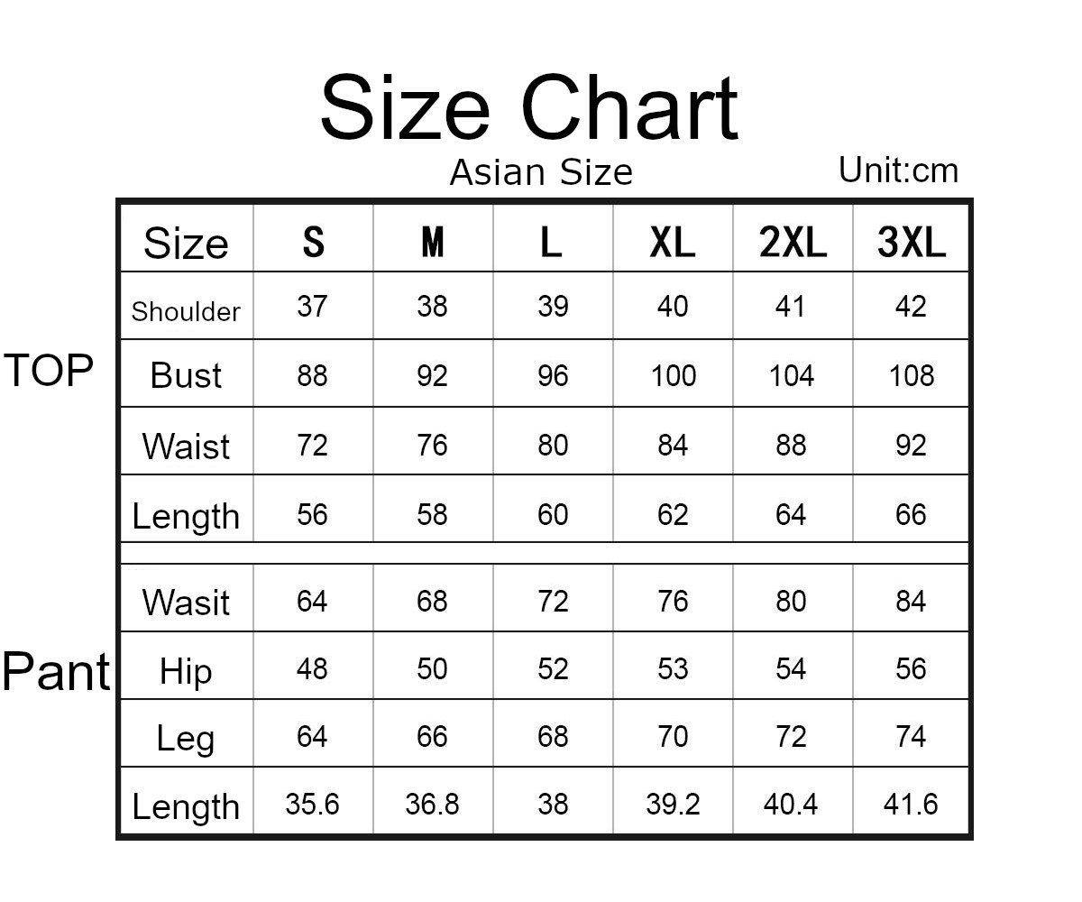 Hinata Hyuga Costume size chart