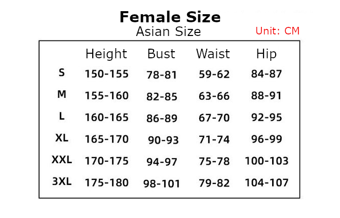 Setsuna Meiou Costume size chart